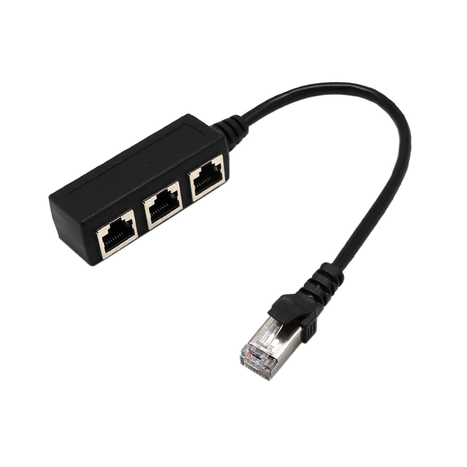 AOKID RJ45 Splitter Stable Wearresistant PVC 1 to 3 Ways LAN