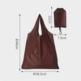 thumbnail image 4 of 1/5/10/50 piezas Bolsa de compras Oxford Color sólido Ecológica Plegable Reutilizable Portátil Bolso de hombro para Viajes Comestibles 36x48cm, 4 of 5
