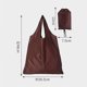 thumbnail image 4 of 1/5/10/50 piezas Bolsa de compras Oxford Color sólido Ecológica Plegable Reutilizable Portátil Bolso de hombro para Viajes Comestibles 36x48cm, 4 of 5