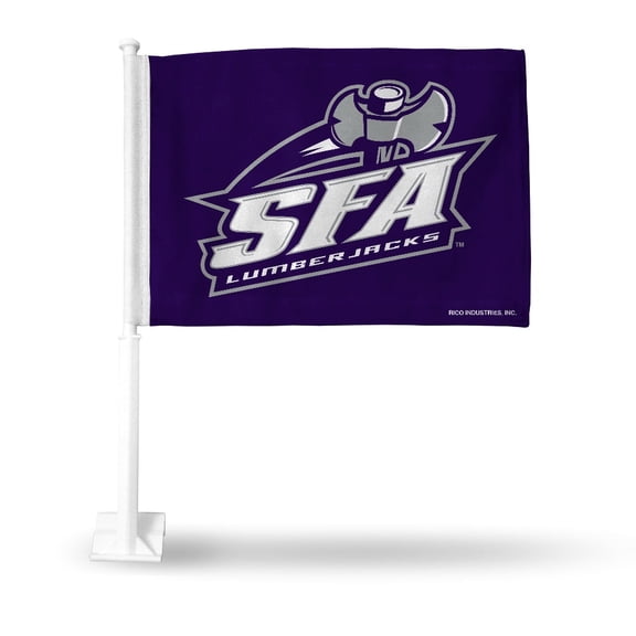 Rico Industries College Stephen F. Austin Lumberjacks Alternate Double Sided Car Flag - 16" x 19" - Strong Pole that Hooks Onto Car/Truck/Automobile