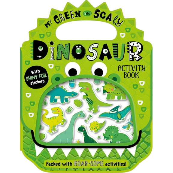 Shiny Stickers My Green and Scaly Dinosaur Activity Book (Paperback)