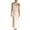 Beige, variant on IROINNID Bodycon Dress For Women Sleeveless Round Neckline Summer Casual Vest Long Dress Strapless Solid Color Dress