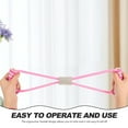 thumbnail image 4 of Pink Flat Latex Elastic Resistance Band for Resistance Training Pilates and Physical Therapy 1 Set, 4 of 9