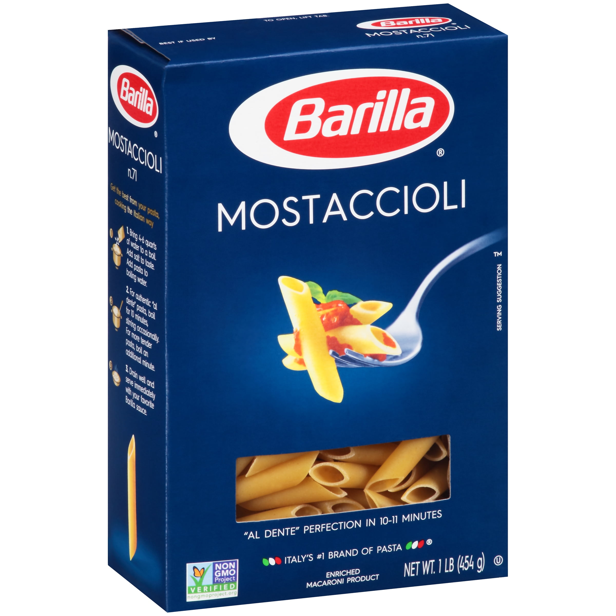Barilla Mostaccioli Pasta, 1 Lb by Barilla America, Inc.