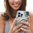 thumbnail image 5 of Case Compatiable with Apple iPhone 13 Pro Max 6.7 inch, Unique Marble Print Pattern Agate Slice Stone Design Soft TPU Slim Fit Protective Phone Cover Case for Women Girls - Marble#4, 5 of 5