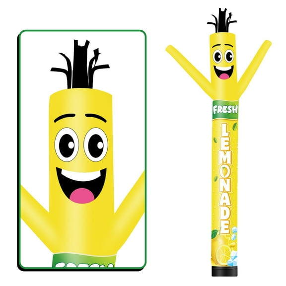 Fresh Lemonade Inflatable Tube Man Wacky Wavy Dancing Guy for Outdoor Decoration Advertising Business Promotion (Blower Not Included)