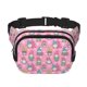 thumbnail image 1 of Disketp pink Holiday Joy Riñonera de Doble Capa, Bolsa de Cintura Ajustable para Viajes, Correr y Senderismo, Riñonera Ligera para Hombre y Mujer, 1 of 9