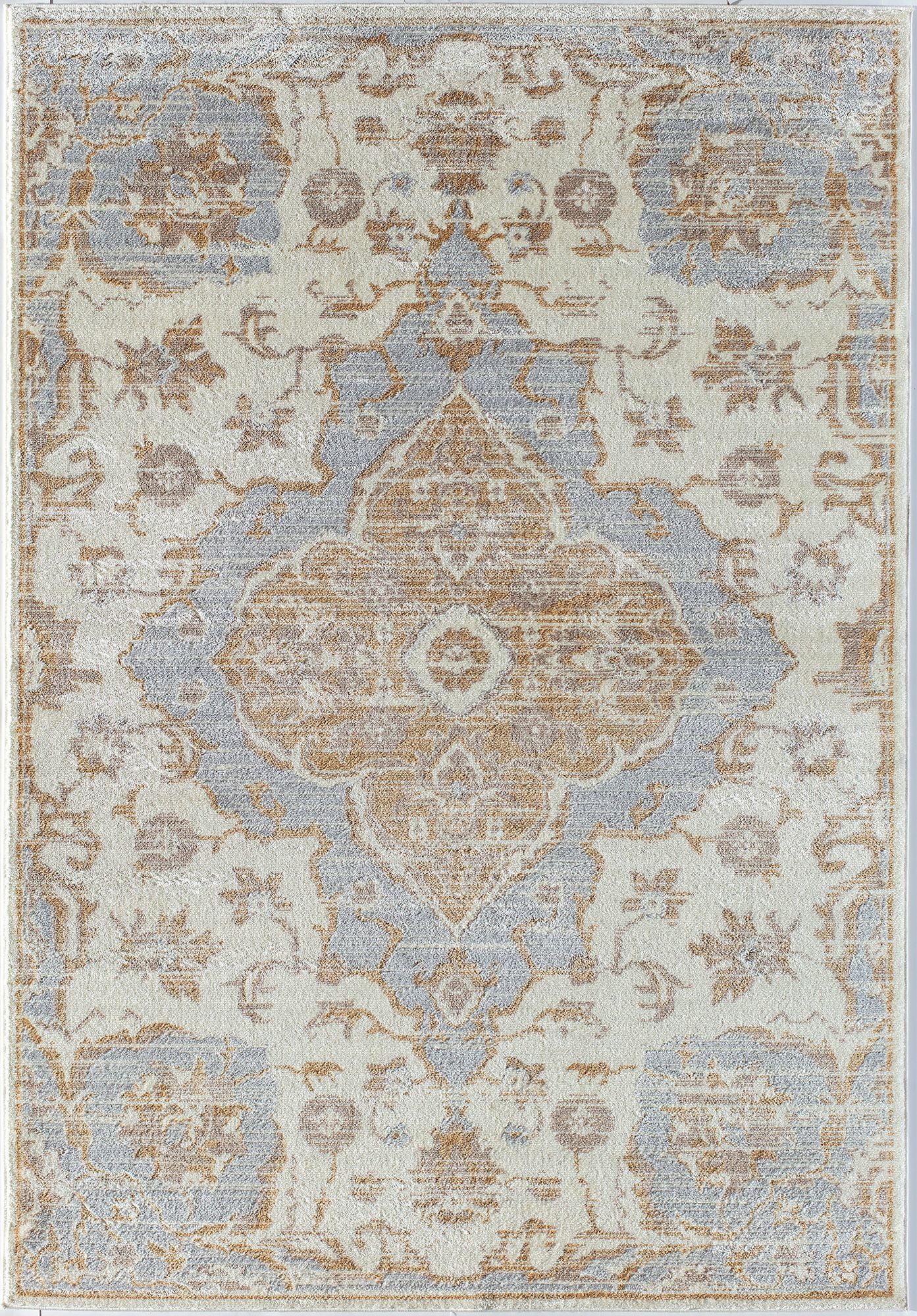 Rugs America Lennox LX40A Soft Sky Oriental Transitional Cream Area Rug, 9'x12'