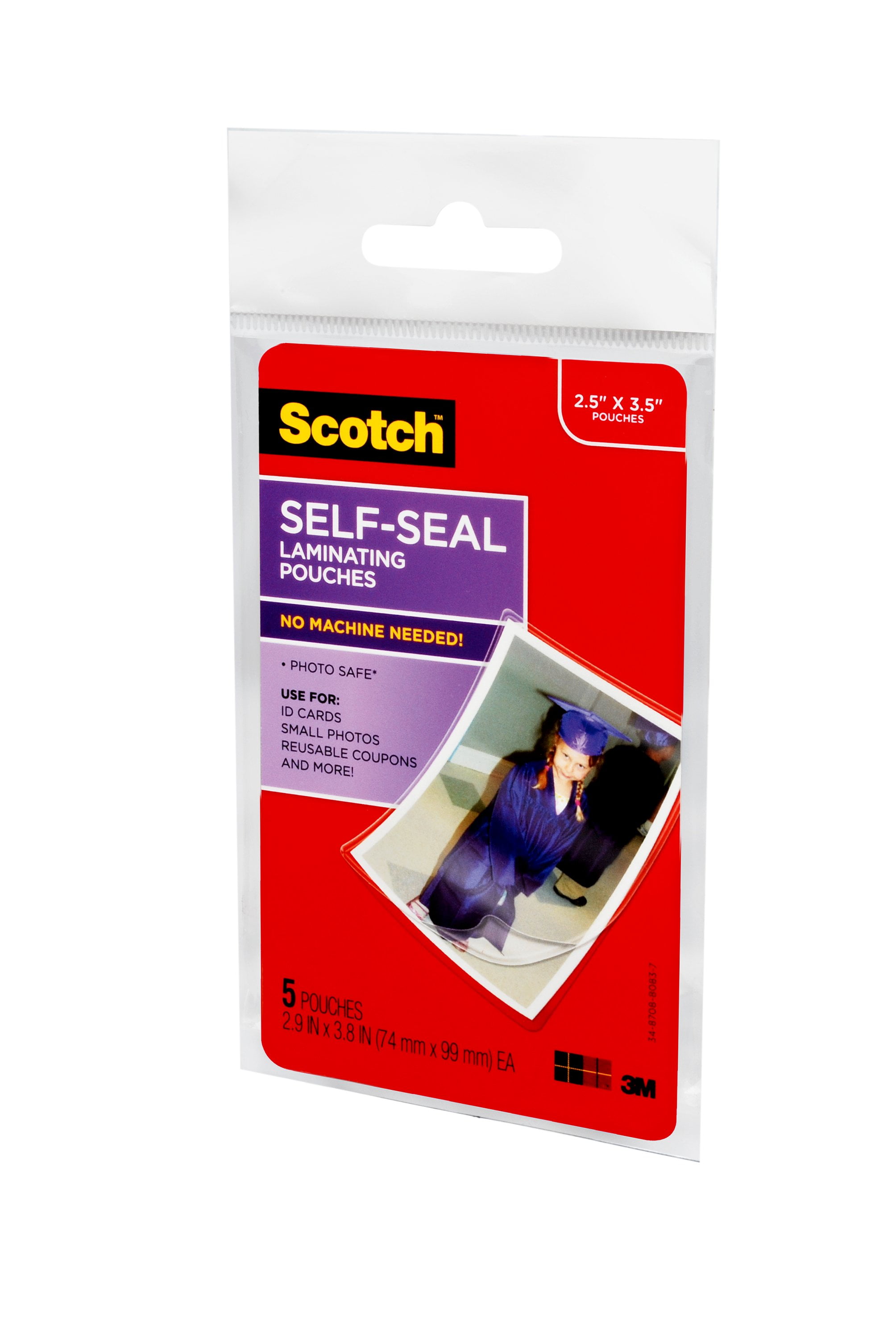 Scotch Self Sealing Laminating Pouches 5 Count 2 5 X 3 5 9 5 Mil Thick Walmart Com Walmart Com Scotch Self Sealing Laminating Pouches 5 Count 2 5 X 3 5 9 5 Mil Thick Walmart Com Walmart Com