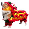 thumbnail image 2 of MesaSe Vêtements Amusants pour Chien d'Halloween, Costume Chinois pour Animal de Compagnie du Nouvel An, Danse du Dragon, Fête du Chien Lion, Danse du Lion, Vêtements Festifs Rouges pour Chat Porte-Bonheur L, 2 of 6