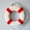 Red, variant on Mediterranean Lifebuoy Wall Decoration - Coastal Nautical Foam Swimming Ring Hanging Decor for Home & Photo Backdrop (Red, 14 Inch)
