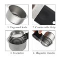 thumbnail image 4 of Magnetic Measuring Cups And Spoons Set Including 7 Measuring Cup 7 Measuring Spoons With 1 Leveler, 4 of 5