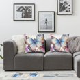 thumbnail image 2 of Set of 2 Pink Throw Pillow Covers Peach Blossom Flower Decorative Pillowcases for Sofa Couch Living Room Outdoor, 2 of 7