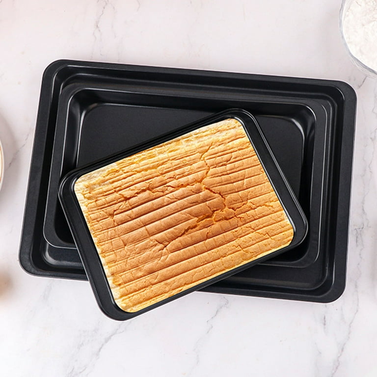 CHEFMADE Mini Rectangular Loaf Pan Set 4pcs 4-Inch Non-Stick Carbon Steel Bread Pan FDA Approved for Oven Baking (Champagne Gold)