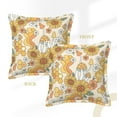 thumbnail image 3 of Bingfone Decorative Pillow Covers 20"X20" Groovy Hippie Flower Mushrooms Couch Pillow Cases Modern Farmhouse Covers For Couch Sofa Bed, 3 of 9