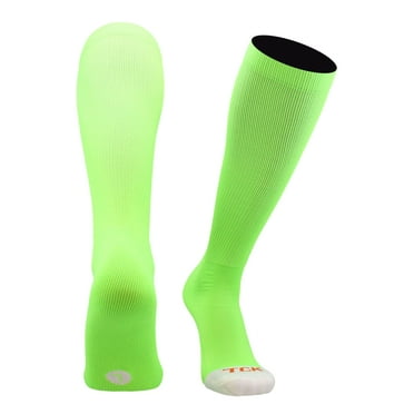 Pro Line Over the Calf Baseball Socks (Neon Green, Large)