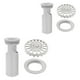 thumbnail image 5 of 2 piezas de desagüe de suelo para baño, colador de fregadero de cocina, cubierta desodorizante (gris), 5 of 6