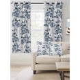 thumbnail image 2 of Fsddascl Blue Botanical Blackout Curtains for Bedroom/Living Room, Thermal Insulated Kitchen Curtains, Vintage Nature Flower Floral Grommet Darkening Window Treatment Drapes 42"x84"x2, 2 of 8