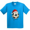 thumbnail image 3 of Inktastic Soccer Ball Christmas Lights Santa Hat Youth T-Shirt, 3 of 5