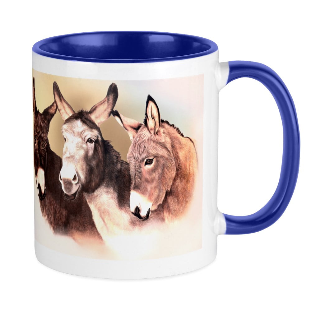 Smart Donkey Design Printed Cup Ceramic Novelty Mug Funny Gift Coffee Tea 