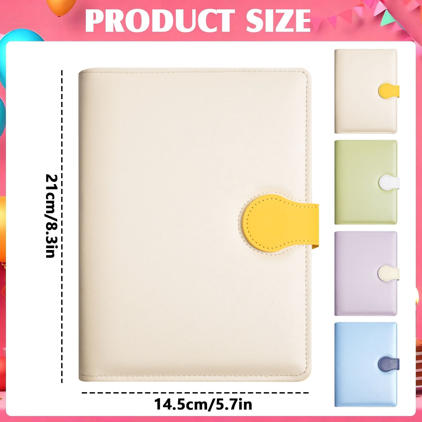 Gnwei A5 Hardcover Ruled Notebook Journal for Women & Men – 200 Pages, 5.7 x 8.3 Inches, Leather Journal – Daily for Work, Meeting, Travel, Writing, Note Taking