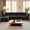 Black, variant on Oversized Modular Sectional Sofa Couch 5 pieces, 128" Plush Corduroy L-Shaped Corner Sofa with Ottoman, Deep Seat Cloud Furniture for Living Room Apartment, Beige