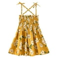 thumbnail image 1 of Seyurigaoka Little Girl’s Fashion Stripe/Floral A-line Lace-Up Suspender Dress, 1 of 6