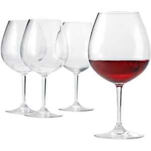 Polycarbonate Plastic Wine Glasses - Wine Enthusiast Break-Free PolyCarb Pinot Noir Wine Glasses (Set of 4) - 22 fl oz - 4 / Set - Polycarbonate - Wine