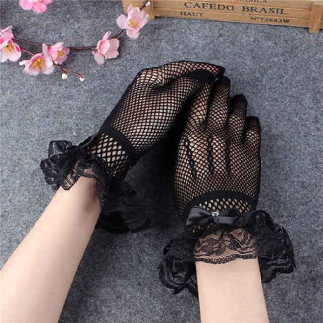 Guantes de diseño hueco con lazo para niñas YONGSHENG