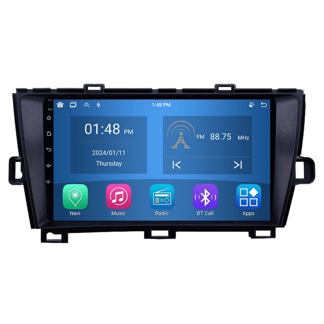 RoverOne 4+64GB Car Stereo CarPlay GPS Navigation Bluetooth for Toyota Prius XW30 2009-2015 Android Touch Screen Player