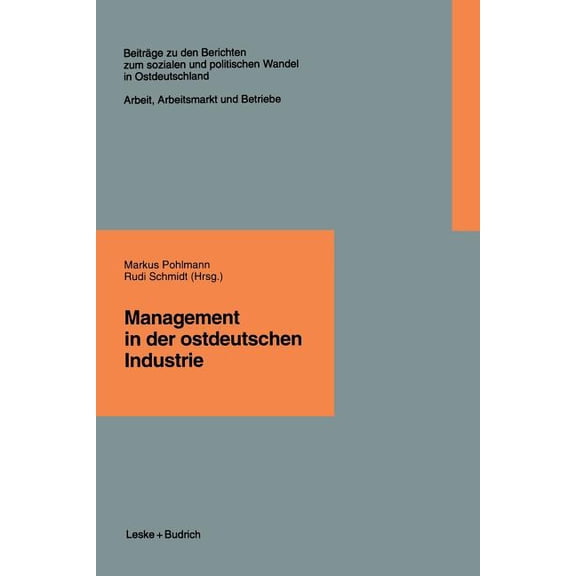 BeitrÃ¤ge Zu Den Berichten der Kommision Management in Der Ostdeutschen Industrie, Book 1, (Paperback)