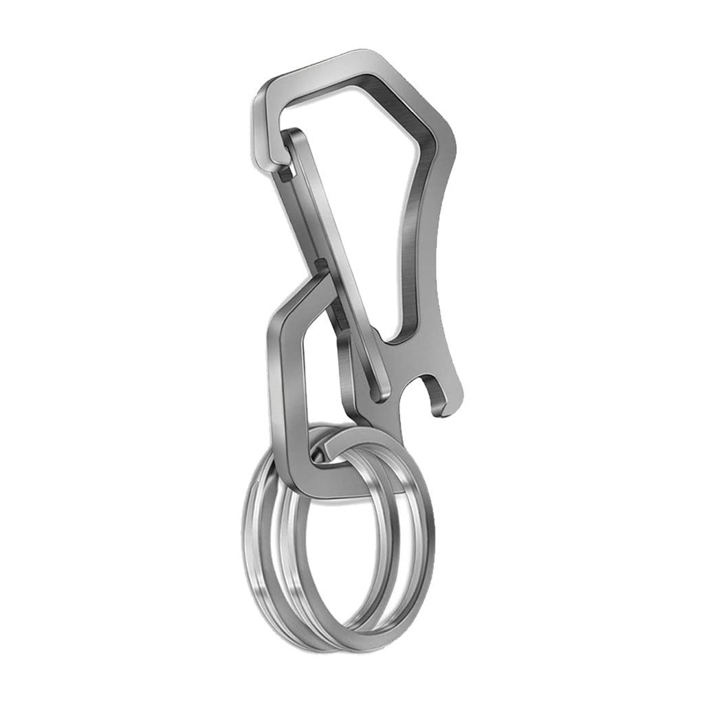 Bottle Opener Key Ring Chain Keyring Keychain Stainless Carabiner Climbing Tool 