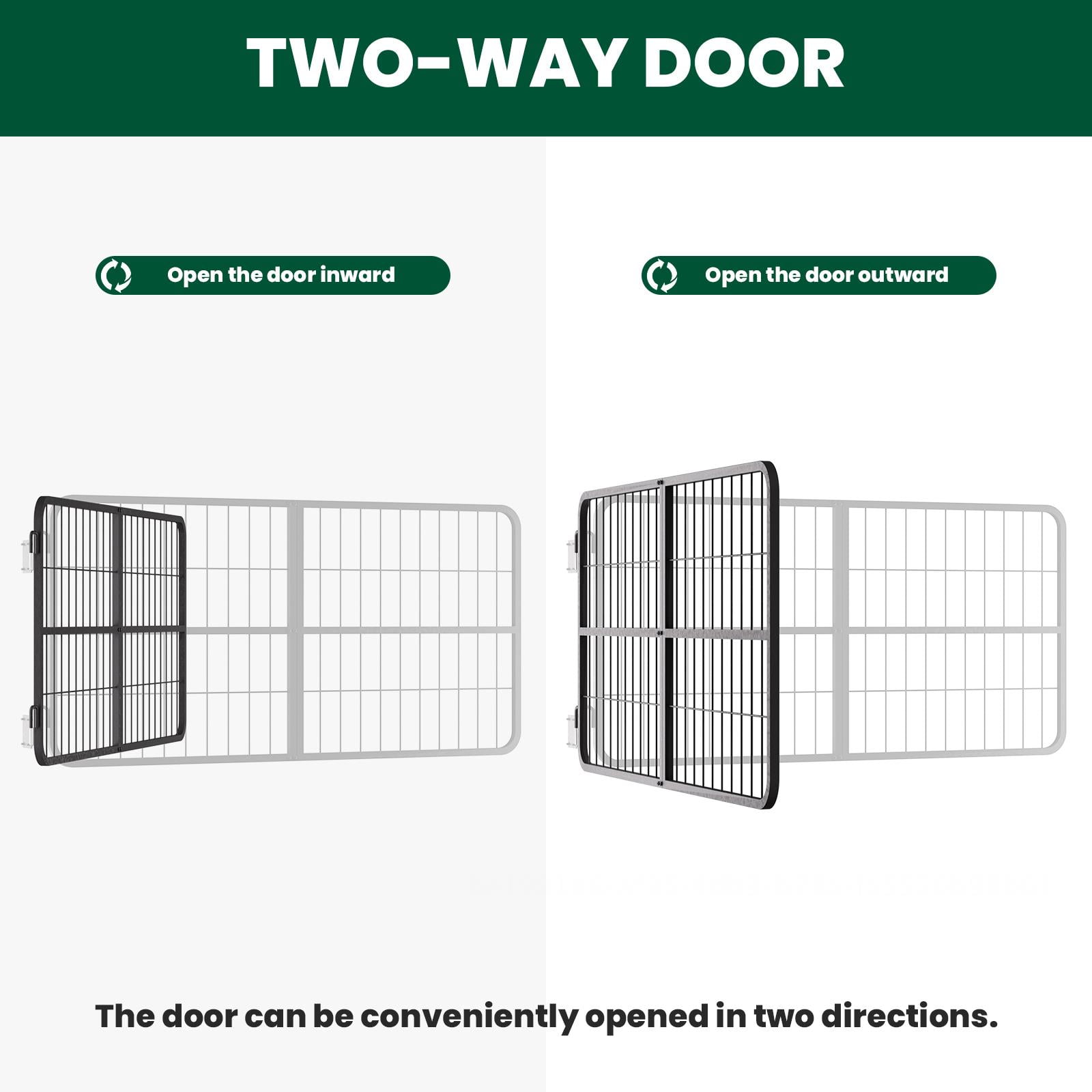 Horse Stall Gates Single Layer directional switches,48x24In Horse Heavy-Duty Stall Door Guards, Stall Fence for Horses Goat Animals Pet