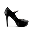 thumbnail image 3 of BLISSFUL STEP Escarpins à Talons Hauts Aiguilles à Plateforme avec Bride à la Cheville pour Femmes Noir 6, 3 of 7