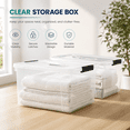 thumbnail image 5 of 17 QT Clear Storage Bins with Lids Large Stackable Plastic (6 Pack) 13x9.5x7.7", 5 of 6