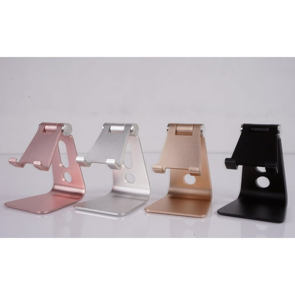 FELTECHELECTR Desk Cell Phone Stand Universal Design Adjustable Phone Stand for Smartphone 1Set Black
