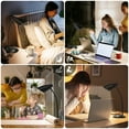thumbnail image 3 of LED Desk Lamp, Adjustable Goose Neck Table Lamps for Home Office Study Room Desks Bedroom Bedside Table Lamp with LED Bulb, Eye-Caring Reading Lamps, Black, 3 of 7