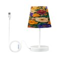thumbnail image 2 of YAZAOO Table Lamp Creative Golden Floral Harmony Pattern Simple Pattern Night Light, 2 of 8