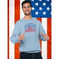 thumbnail image 2 of Independence Day America Sweatshirt Men -Image by Shutterstock, Male Small, 2 of 4
