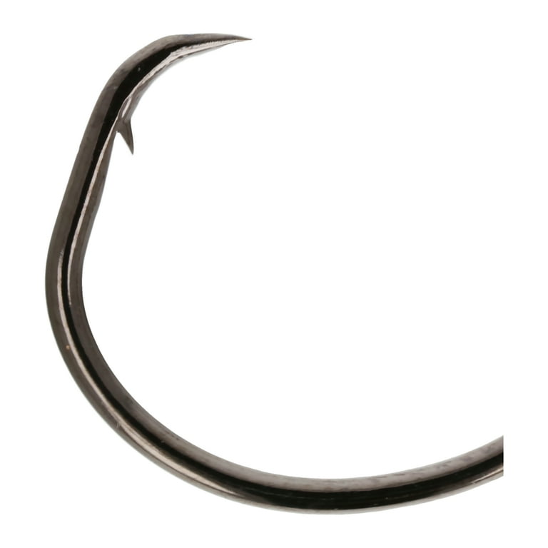 Eagle Claw Lazer Sharp Octopus Circle up Eye Non-Offset Fishing Hooks,  Black, Size 8/0, 6 Pack