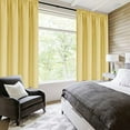 thumbnail image 2 of DWCN Blackout Curtains for Bedroom – Rod Pocket Thermal Insulated Noise Reducing Noise Reducing Drapes for Living Room, W 42 x L 63 Inch, 2 Panels, Light yellow, 2 of 5
