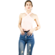 thumbnail image 1 of Blusas Body Mujer Texturizada Casual O Elegante Crop Top Body Cuello Alto Para Mujer, 1 of 5