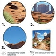 thumbnail image 3 of Designart "Wild West Desert of Nevada" People Framed Wall Art Decor - Modern Green Western Entryway Framed Wall Art Print, 3 of 6