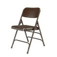 thumbnail image 5 of (Pack of 4) NPS® 300 Series Deluxe All-Steel Triple Brace Double Hinge Folding Chair, Brown, 5 of 5