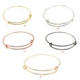 thumbnail image 4 of Bracelet Extensible Fil de Bracelet Vierge Style Simple Réglable Unique Manchette Mode Bijoux Main Ornement Délicat Bons Accessoires Or, 4 of 6