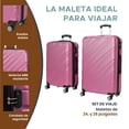 thumbnail image 2 of Set 2 Maletas Sun Coast Dubai Oro Rosa 24" y 28" con Ruedas 360° Resistentes, 2 of 7