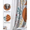 thumbnail image 3 of Cartoon Animals Blackout Curtains for Bedroom Living Room Darkening Curtains 63 Inches Long Watercolor Cute Flower Leaf Plant Window Curtain 2 Panels Set Window Treatment Grommet Drapes 42"x63", 3 of 9