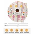 thumbnail image 6 of 13 Inch Round Placemats Set of 6, Spring Easter Non Slip Heat Insulation PP Table Mats, Pink Yellow Vintage Eggs Floral Botanical Washable Place Mats for Kitchen Dining Party Table Decor, 6 of 7