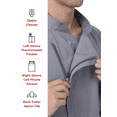 thumbnail image 3 of Chef Works Men's Hartford Chef Coat, Grey, XX-Large, 3 of 6