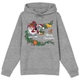 thumbnail image 5 of Tom & Jerry Christmas Goodie Bag Long Sleeve Gray Heather Adult Hooded Sweatshirt-XXL, 5 of 7